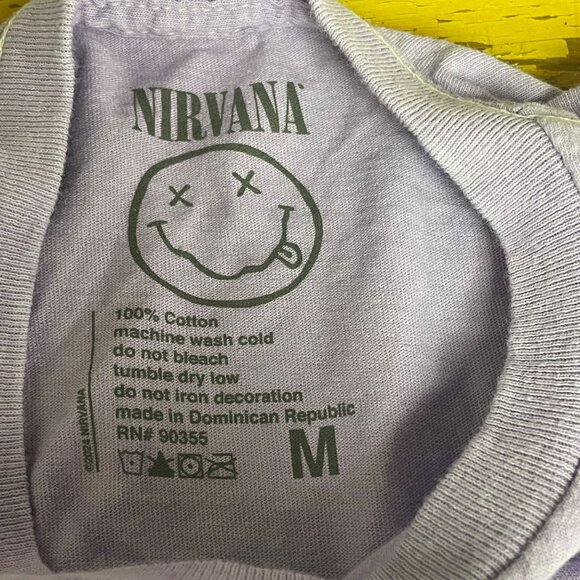 Nirvana In Utero Graphic T-Shirt Purple Sz MED Cotton - Picture 4 of 4